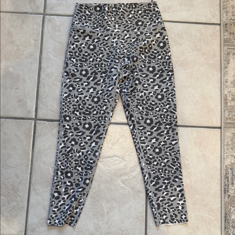 Aerie offline Gray Leopard Print High-Waist Leggings large